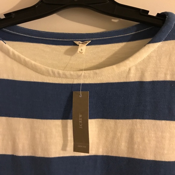 Jcrew striped tshirt dress-nice and thick!! - Picture 2 of 4