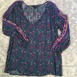 🌼Lucky Brand Blouse🌼 Floral, size L