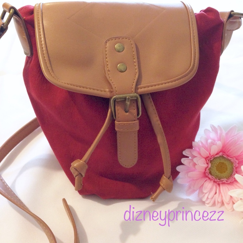 🌼 Disney Parks Suede Crossbody Bag