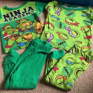 4 piece ninja turtle pajamas
