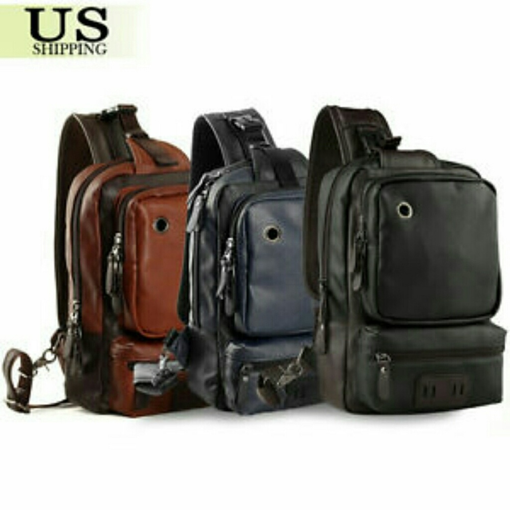 Men's Leather Shoulder Bag