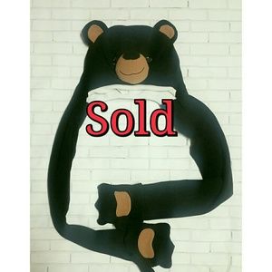 Fiesta Kids Teddy Bear Hat Scarf Black
