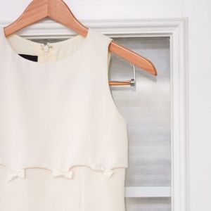 Nicole Miller Cream Party dress with Bows