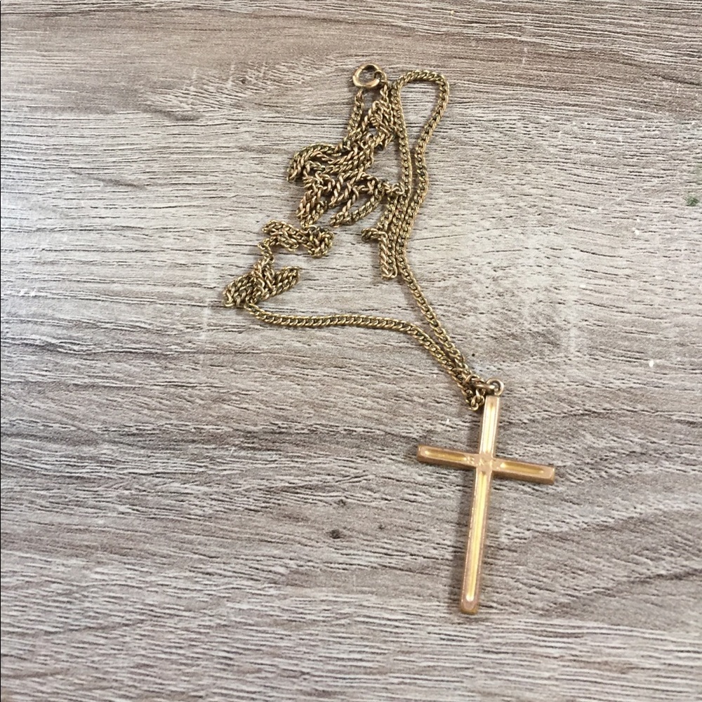 Antique cross necklace