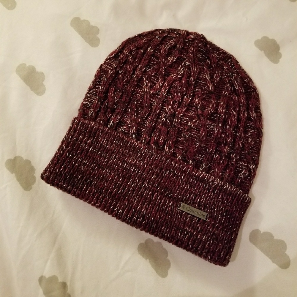 Columbia Burgundy Beanie