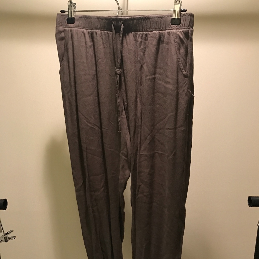 green cotton joggers