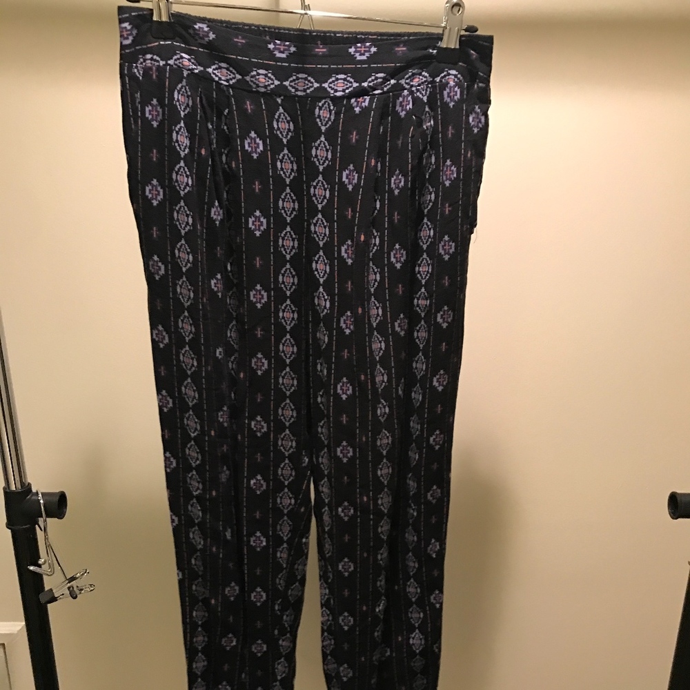 purple and black joggers