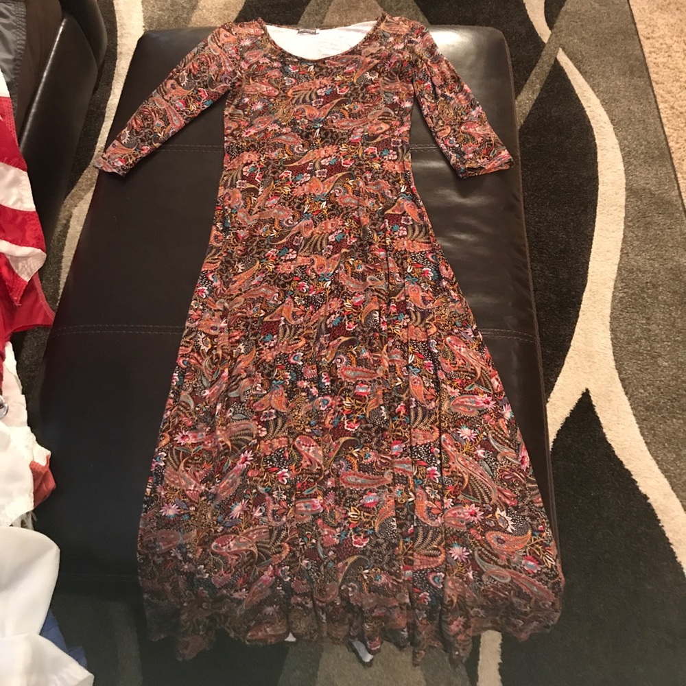 long sleeve maxi dress