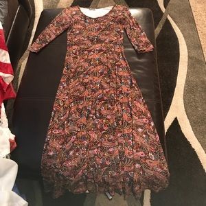 long sleeve maxi dress