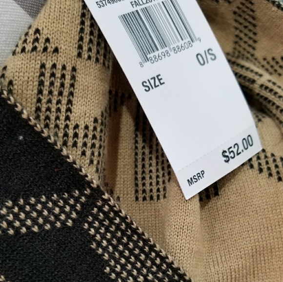 MICHAEL KORS INFINTY SCARF BLACK/TAN - Picture 4 of 4
