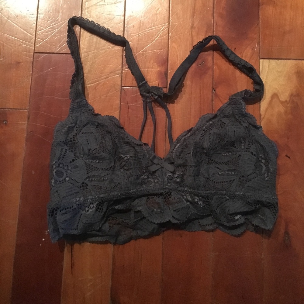 Charcoal gray Aerie bralette