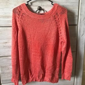Coral colored sweater