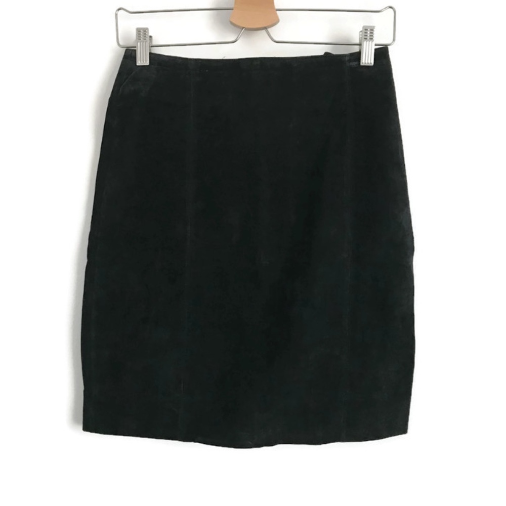 Vintage 100% Suede Leather Skirt
