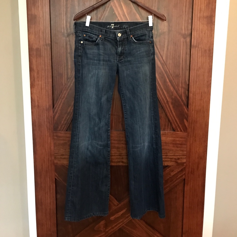 7 for all Mankind Dojo Wide Legged Jeans, size 27