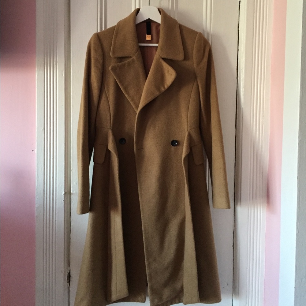 Mango suit camel coat