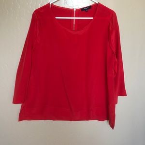 Madewell long sleeved shirt with zipper