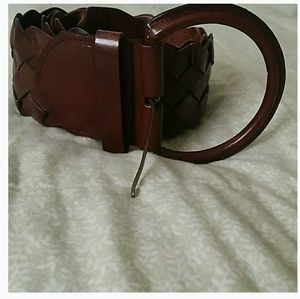 2 GENUINE LEATHER (1 Italian!) WOMEN’S BELTS