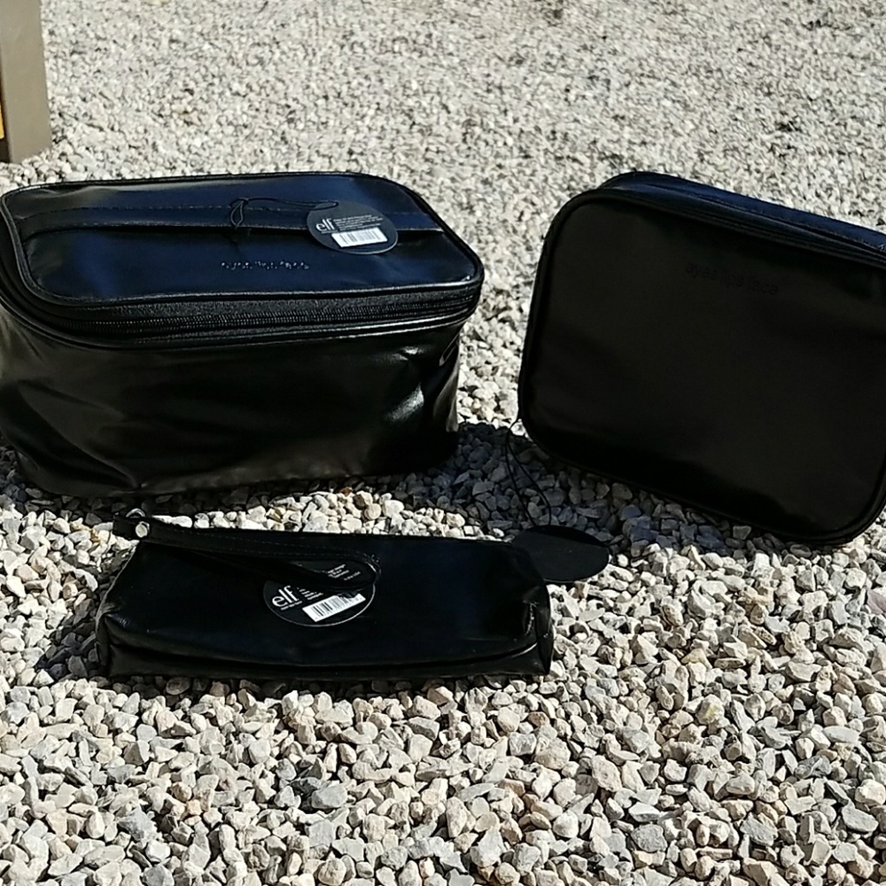 New with Tags ELF three (3) Makeup bag set