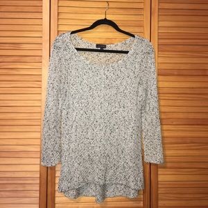 Black and grey knit sweater