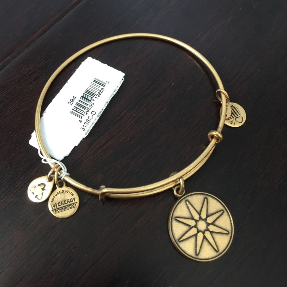 NWT Alex & Ani Star of Venus bangle