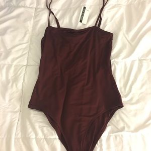 NWT maroon body suit