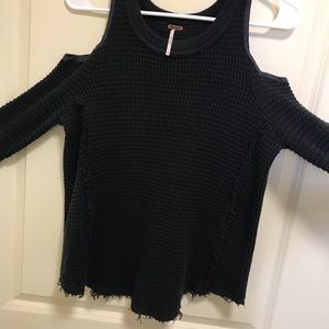 Free People sweater with open shoulder