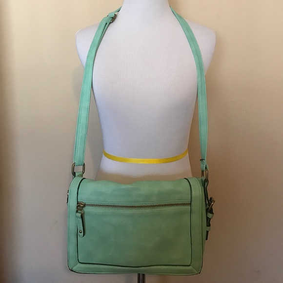 Merona Handbags - My Favorite Mint Cross body😍 spacious and Cute!