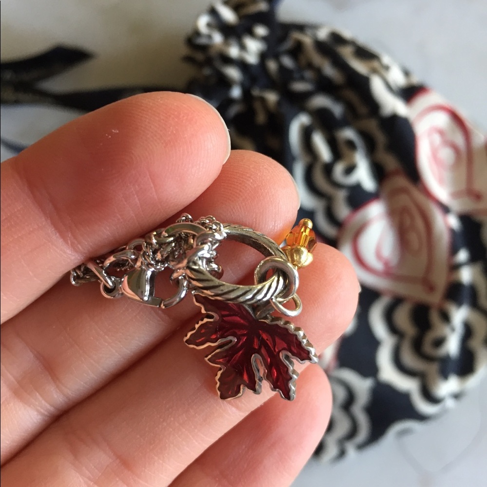 NEW Brighton Maple Leaf Charm Bracelet
