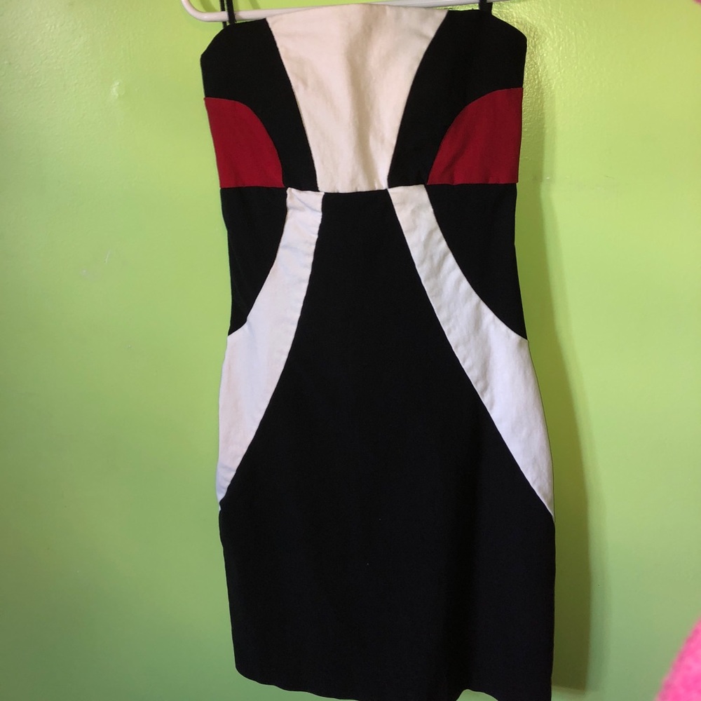 strapless bodycon dress