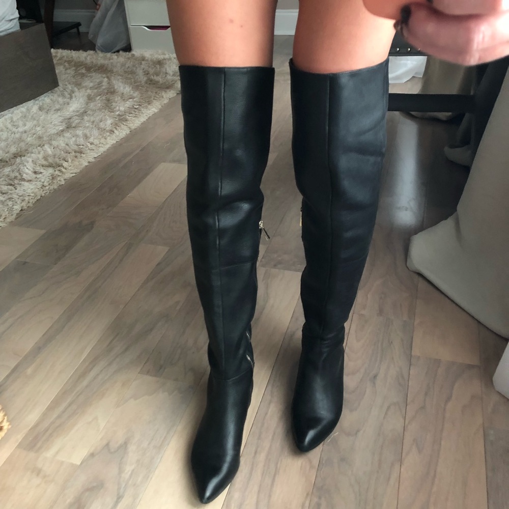 Vince Camuto over knee leather boots