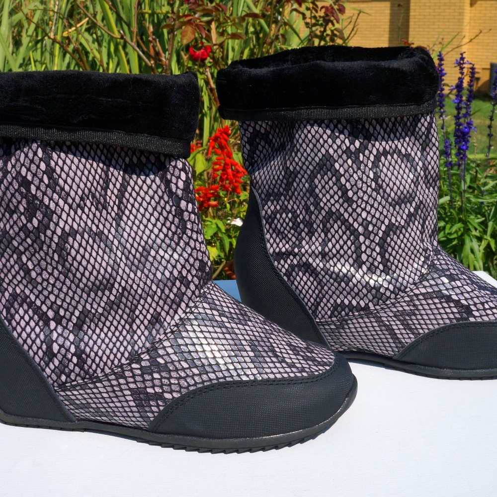 Sporto Rain Boots Purple Python, waterproof