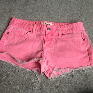 PINK size two neon pink shorts. Mint condition.