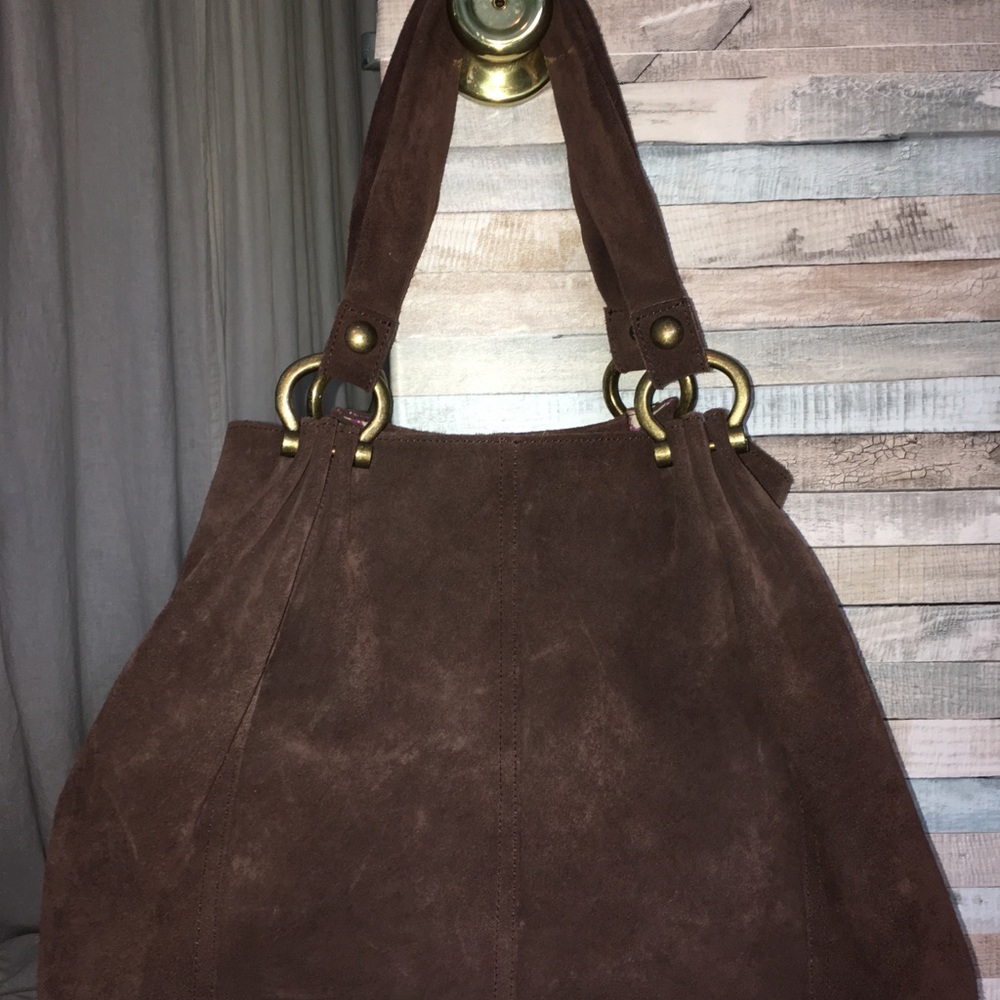 Gap Brown Suede Hobo Bag