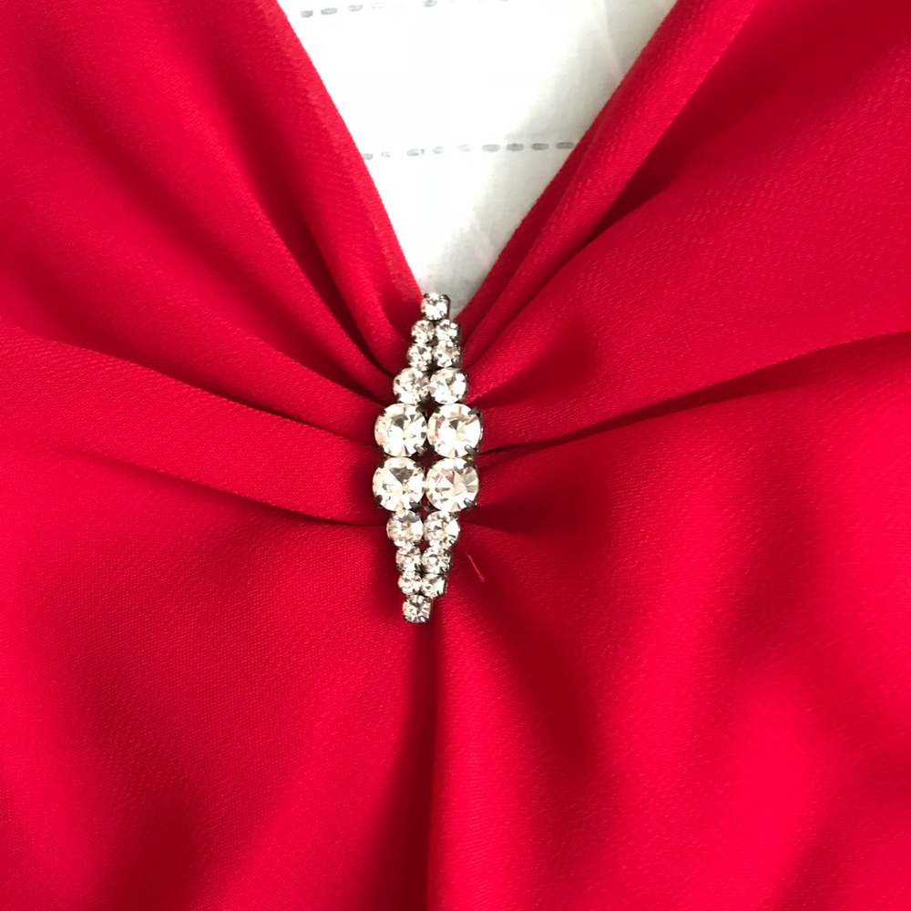 Long red dress in excellent condition!