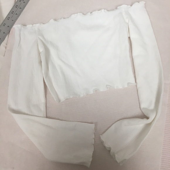 'Skyler' Strapless White Top - Picture 4 of 8