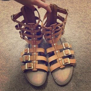 Gladiator Tan Sandals Size 6
