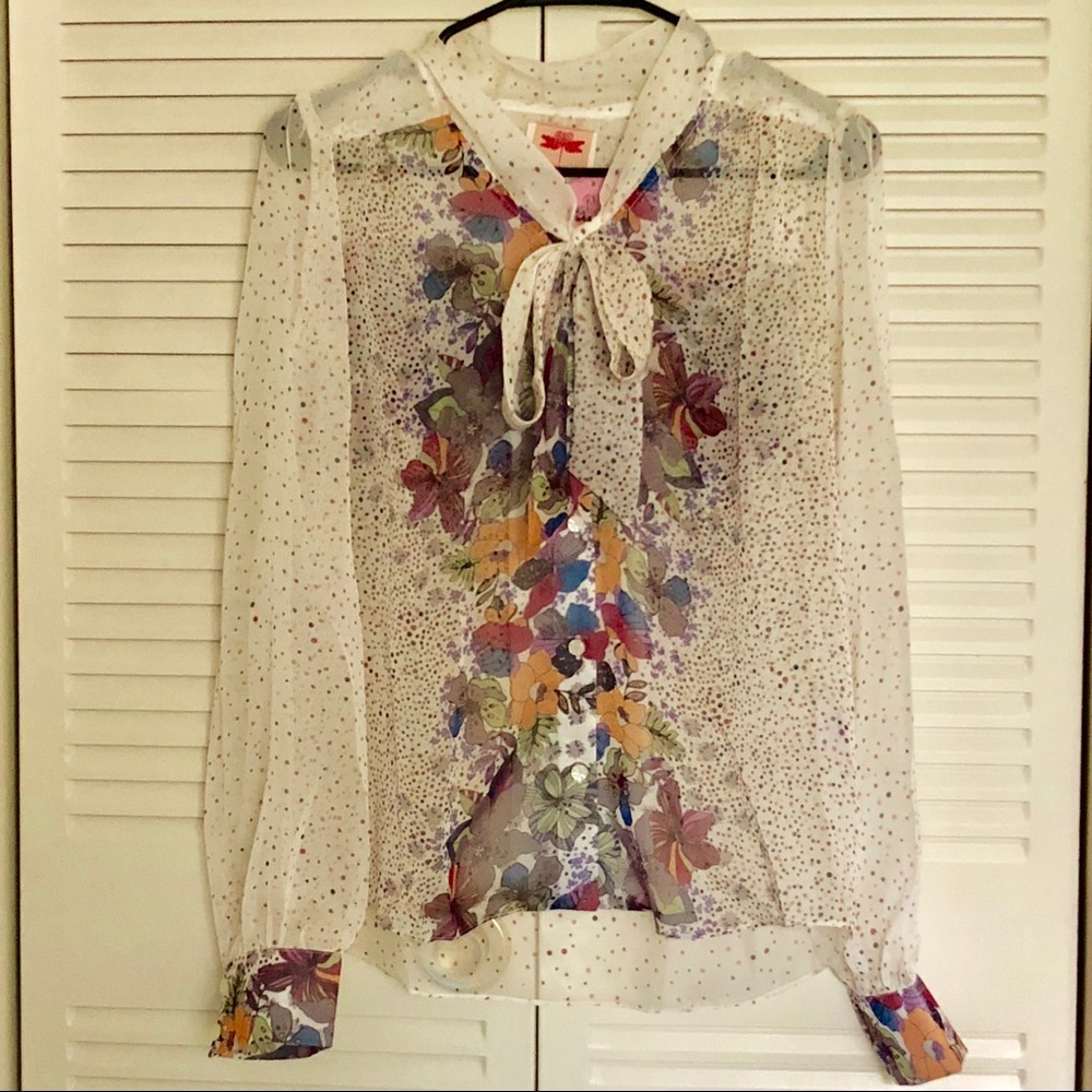 British Brand Orion London Sheer Blouse