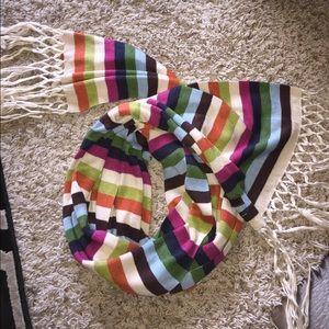 Authentic COACH cashmere & silk colorful scarf