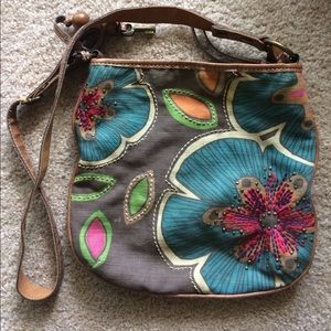 Fossil Floral Crossbody