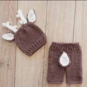 baby deer croquet newborn outfit