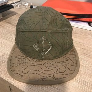 JSLV 5 Panel Hat - Topographic