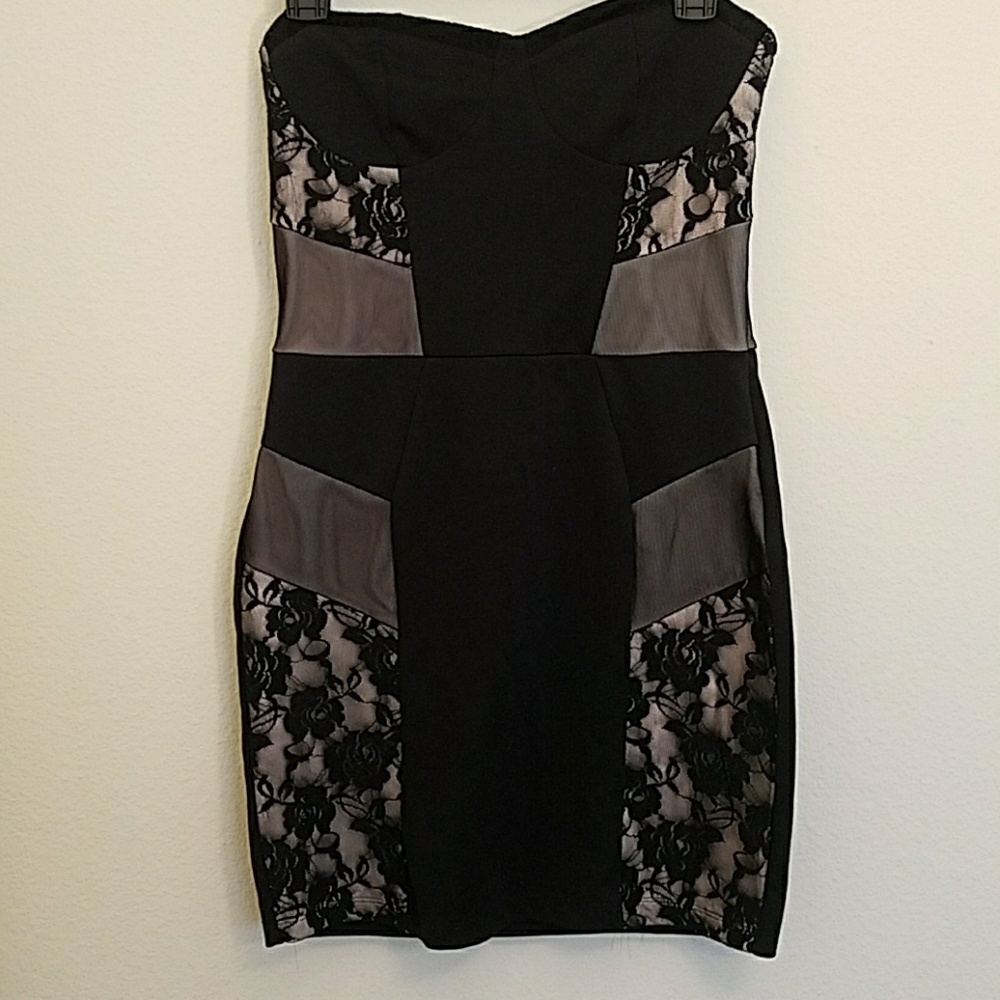 ASOS Strapless Black Dress