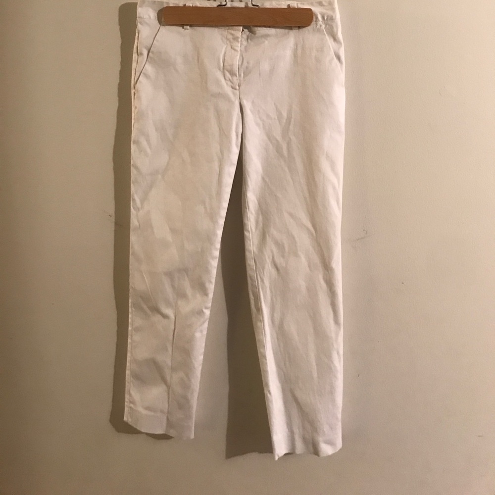 Tory Burch White Cropped Pants Size 2