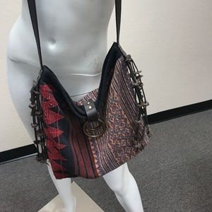 Hippie chic cross-body bag