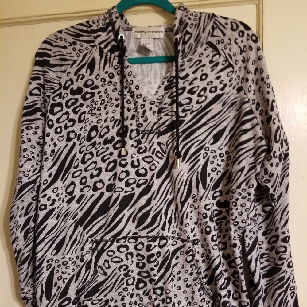 Animal print hoodie!