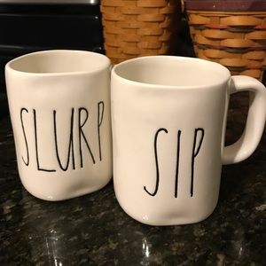 Rae Dunn Sip & Slurp Mugs
