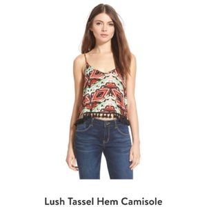 Lush tassel hem camisole
