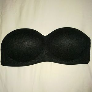 Victoria secret pink lightly padded lace bandeau