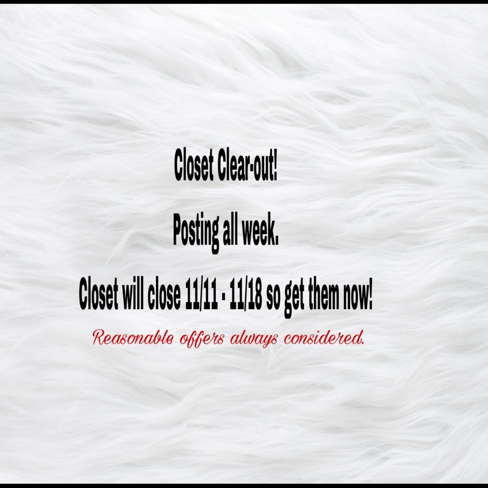 Closet Clear-Out! Bundle deals. Offers Welcome!