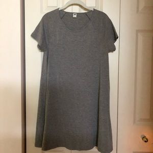 Old Navy Jersey Swing Dress - Medium Gray
